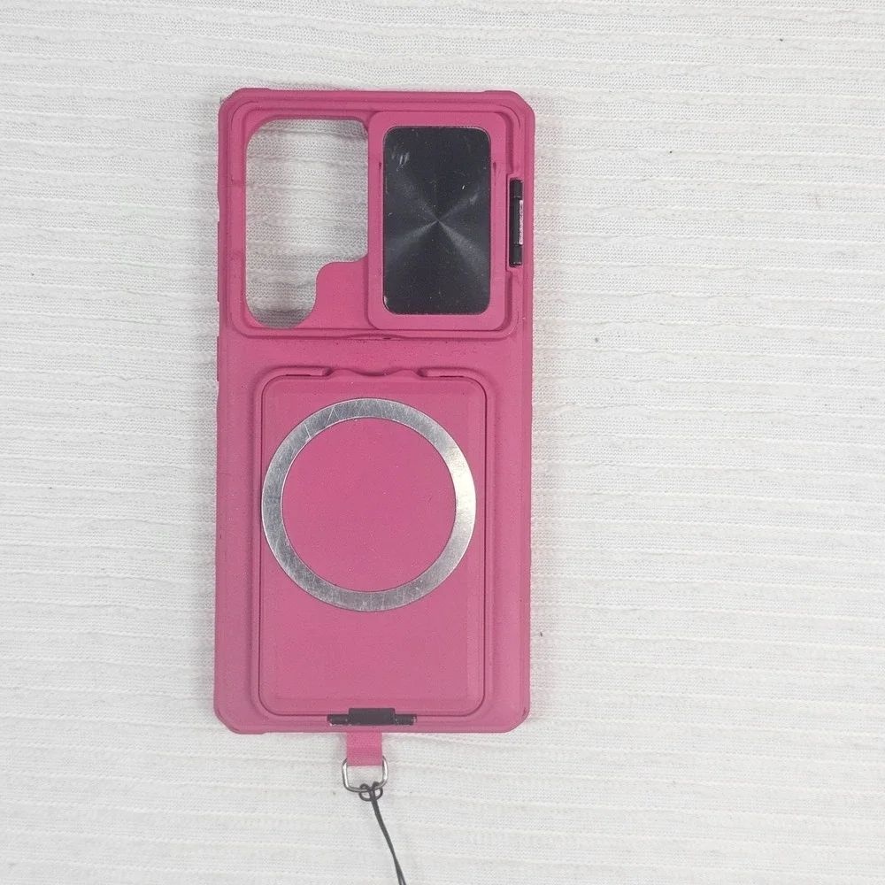 Nillkin Discover‎ Innovation GalaxyS25 MagSafe CasePink Camera Slide Kickstand